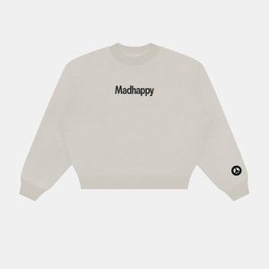 Madhappy Classics Crop Crewneck - Cement